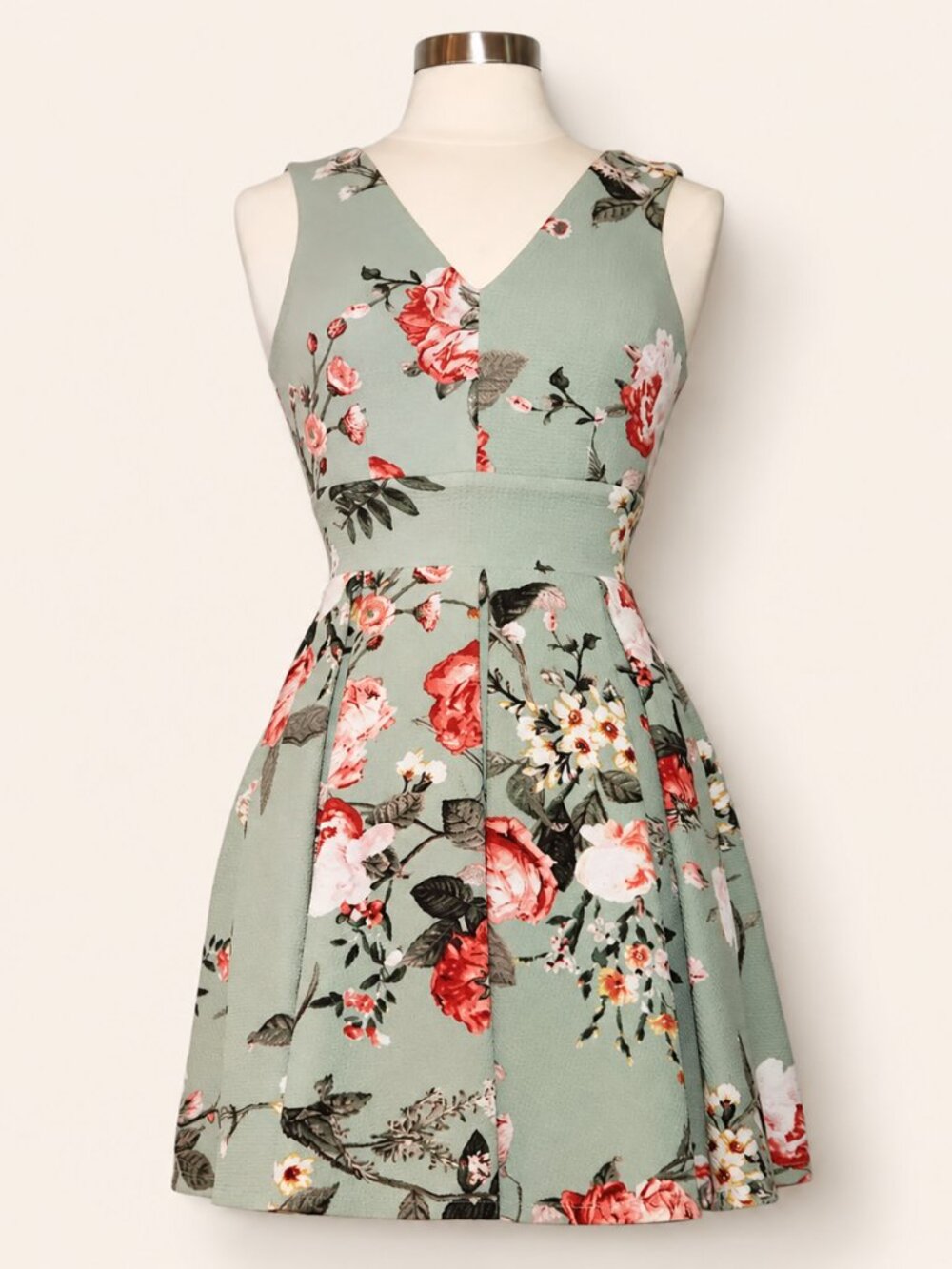 Green Cocktail Party Dress Haute Monde Women's Size Small